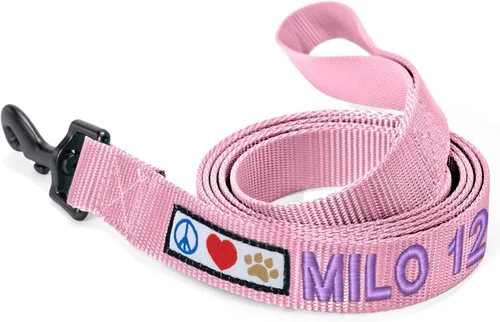 Miniatura 10 de Pawtitas correa para mascotas/cachorro de ft reflectante de perro con collar y arnés de juego que se venden por separado., Rosado (Pink Camo)