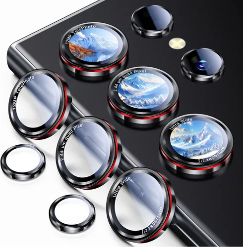 Miniatura 14 de Uyiton para iPhone 17 Pro Max/17 Pro/16 Pro Max/16 Pro/15 Pro Max/15 Pro/14 Pro Max/14 Pro Protector de lente de cámara - Cubierta de cámara