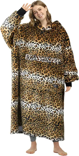 Miniatura 25 de Catalonia Sudadera con Capucha Manta Extragrande, Cómoda Sudadera Sherpa Usable, Regalo para Ella