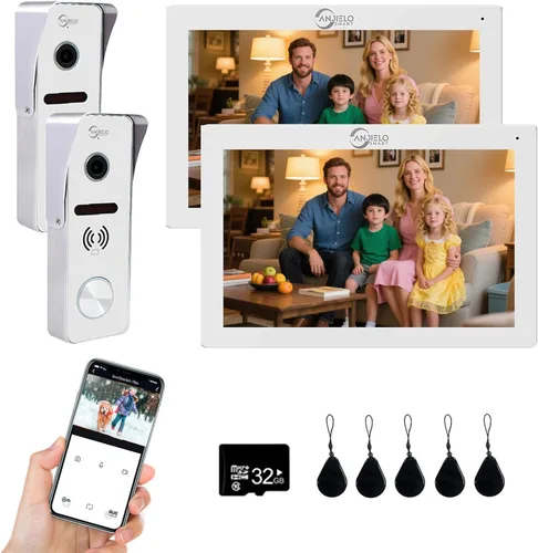 Miniatura 14 de TUYA - Sistema de intercomunicación de timbre de video con cable, monitor de 7 pulgadas, cámara HD 1080P, cámara de entrada, puerta, cámara TUYA