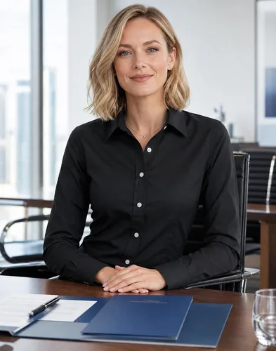 Miniatura 2 de Beninos Camisas de vestir para mujer, manga larga, con botones, ropa de trabajo