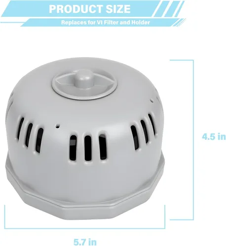 Miniatura 7 de Aplicable a P6653 y P05343 Piezas de Repuesto Tipo VI Juego de Soporte de Filtro para Jacuzzi Coleman Saluspa, Incluye 2 Cartuchos de Filtro