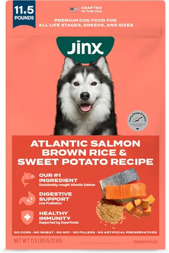 Miniatura 14 de Jinx Comida seca premium para perros de razas pequeñas - Croquetas de salmón real y batata dulce con superalimentos para el apoyo inmunológico