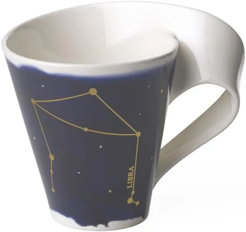 Miniatura 7 de Villeroy & Boch NewWave - Taza de estrellas con asa, bonita forma con motivo de acuario, porcelana premium, fabricada en Alemania, apta