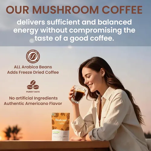 Miniatura 8 de Neumina Café de hongos 6 en 1, café energético con 6 hongos adaptogénicos