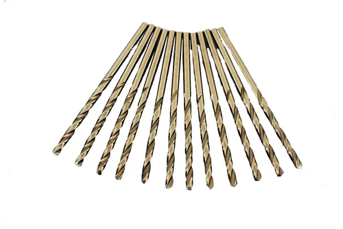 Miniatura 5 de TEMO 12 piezas 1/2 pulgada M35 cobalto 135 grados Jobber longitud broca torsión 6 pulgadas longitud