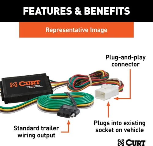 Miniatura 2 de CURT 55106 conector de cableado personalizable