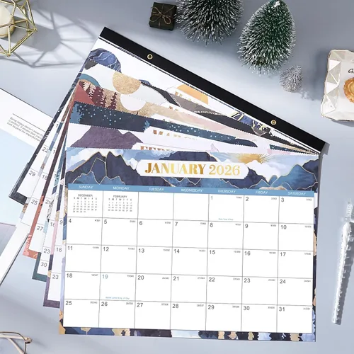 Miniatura 7 de Calendario de escritorio 2026 – enero de 2026 a diciembre de 2026, calendario de escritorio de tamaño pequeño de 14.6 x 11.5 pulgadas con 2