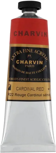Miniatura 127 de Charvin Pintura acrílica profesional extrafina – verde absenta, tubo de 2.1 fl oz, pigmentos de triple fresado, resistente a la luz, pinturas