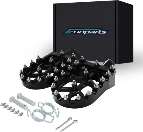 Funparts Estriberas para Dirt Bike Estriberas de Motocicleta Pedales Reposapiés CNC para Apollo RFZ 125 DBX15 X18 X19 Tao Tao DB17 DB27 SSR