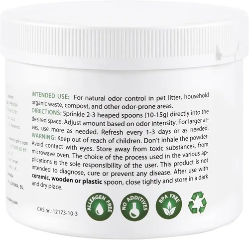 Miniatura 3 de Polvo de zeolita 3 veces activado 0.55 libras 8.82 oz Ultra fino menos de 2 µm Clinoptilolita 94+-3% Polvo mineral natural Heiltropfen®