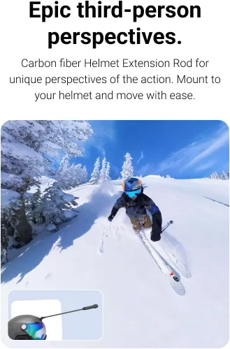 Miniatura 5 de Insta360 Paquete de nieve X3: cámara de acción impermeable de 360 con sensores de 1/2 pulgada de 48 MP, video HDR 360 de 5.7K, foto 360 de 72 MP