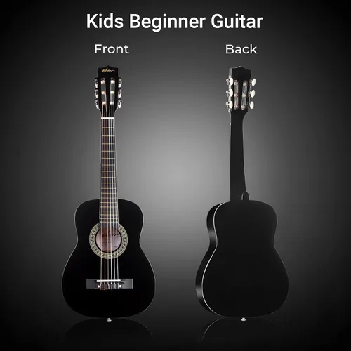 Miniatura 6 de ADM - Guitarra acústica para principiantes, 30 pulgadas, cuerdas de nailon, guitarra de madera para niños y estudiantes, lecciones en línea