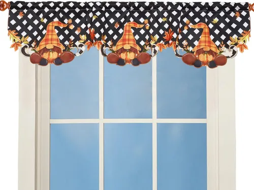 Miniatura 8 de Cenefa de Cortina Bordada con Trébol Irlandés A 58 × L 14 Pulgadas, Decoraciones de Ventana de Cocina para el Día de San Patricio o Primavera