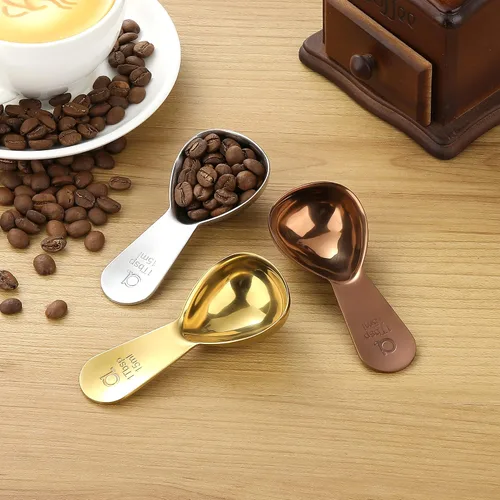 Miniatura 9 de Oro rosa - Patrón de filtro de café #1 + cuchara de café (1 cucharada)