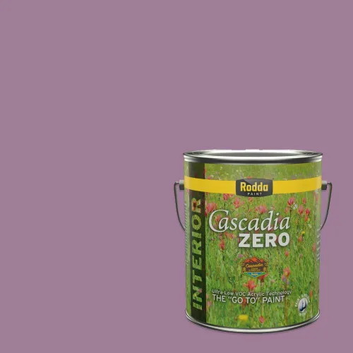 Miniatura 122 de Rodda Paint CASCADIA ZERO - Pintura plana e imprimación para interiores en uno, cuarto de galón, rosa Mullen
