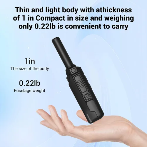 Miniatura 8 de Walkie Talkies MC-180 - Paquete de 2 unidades para adultos de largo alcance recargable de 2550 mAh, radios portátiles FRS bidireccionales, radios