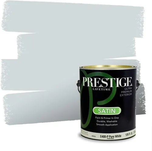 Miniatura 441 de Pintura Exterior + imprimación PRESTIGE, todo-en-uno, 1 galón, acabado mate, color comparable al Valspar* Royal Gray* VS151-Gris real