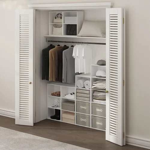 Miniatura 2 de Furinno Luder - Estantería para libros, 2 niveles, color blanco