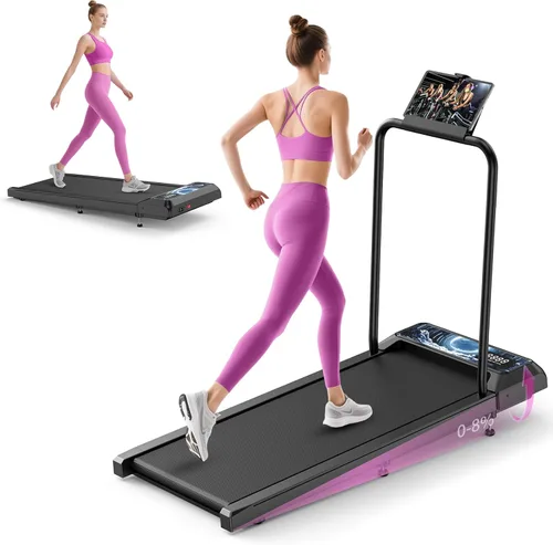 Walking Treadmill Pad with Incline, Walking 2.5HP for Home and Office, 265Lbs Weight Capacity, Treadmill with APP & Remote Control, LED Display Moon