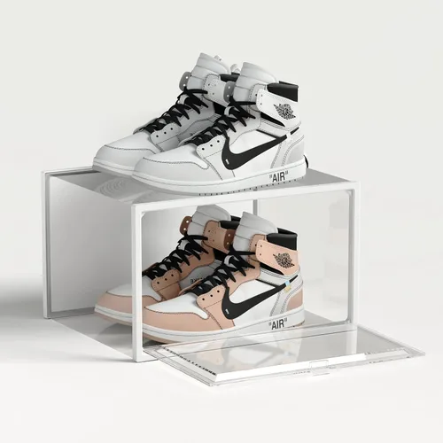 Miniatura 6 de SEE SPRING Paquete de 6 cajas de almacenamiento de zapatos, organizador de zapatos apilable de plástico transparente para armario, contenedores