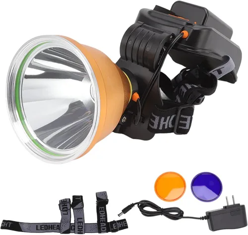 Miniatura 9 de Topyond Faro LED de alta potencia, linterna recargable USB de alto brillo, impermeable, linterna de foco al aire libre, para caza, camping