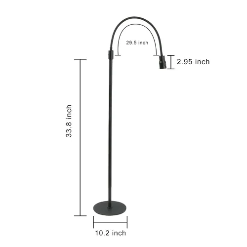 Miniatura 4 de Luz UV para extensión de pestañas, lámpara de pestañas ajustable, pedal de pie LED, luz de curado de gel UV