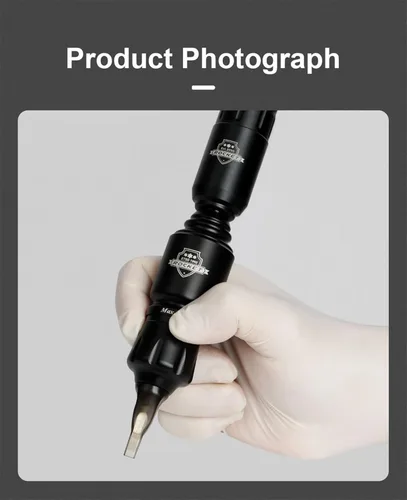 Miniatura 7 de Mini Rocket Tattoo Machine Set Japón Motor inalámbrico Batería Tatuaje Rotary Machine Power RCA Interface Mini lápiz de tatuaje inalámbrico, juego