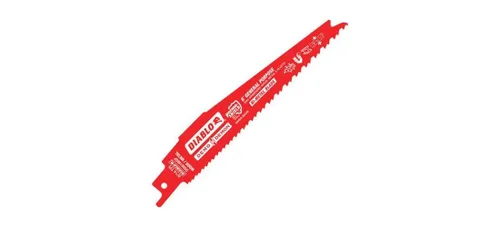 Miniatura 7 de Diablo Hoja de sierra recíproca bimetálica para cortes de uso general – 6 pulgadas de longitud, diente variable, diente, 8/14 TPI, paquete de 5