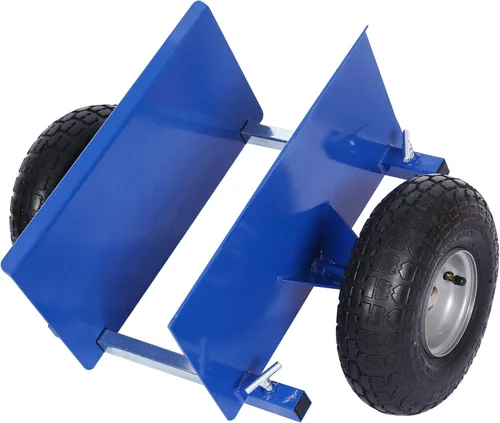 Miniatura 10 de Plataforma de panel resistente, muñecas de puerta ajustables con ruedas, 2 ruedas neumáticas de 10 pulgadas, rodamiento de carga de 600 libras