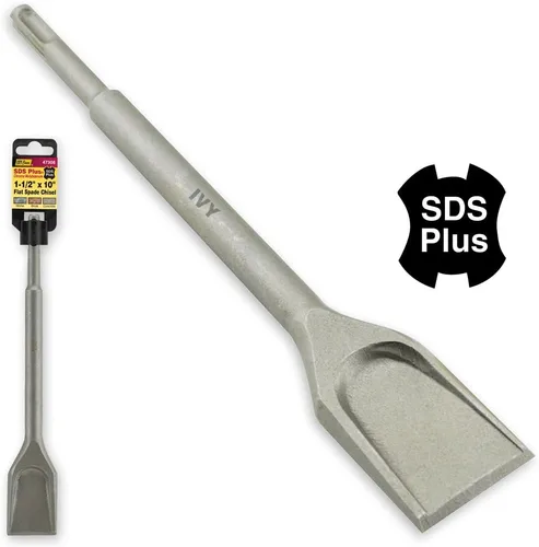 Miniatura 2 de IVY Classic 47308 SDS Plus Cincel de pala plana de 1-1/2 x 10 pulgadas, acero al cromo molibdeno, 1/tarjeta