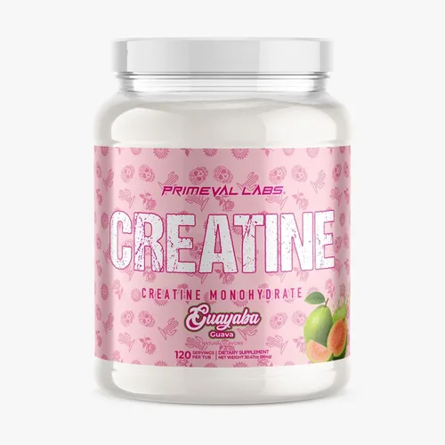Miniatura 11 de Primeval Labs Clean Creatine Monohydrate Powder Polvo saborizado para fuerza muscular y recuperación Sabores latinos Aqua Fresca Suplemento