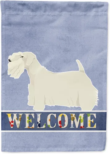 Miniatura 48 de Caroline's Treasures CK3704GF Bandera de jardín de bienvenida de Akita Shepherd Black and Tan - Bandera decorativa para patio exterior, patio