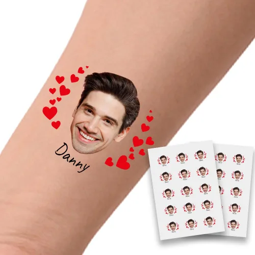 Miniatura 20 de Tatuajes temporales personalizados para fiestas, tatuajes divertidos de cerveza, regalo de cumpleaños para adultos, amigas, mujeres y hombres