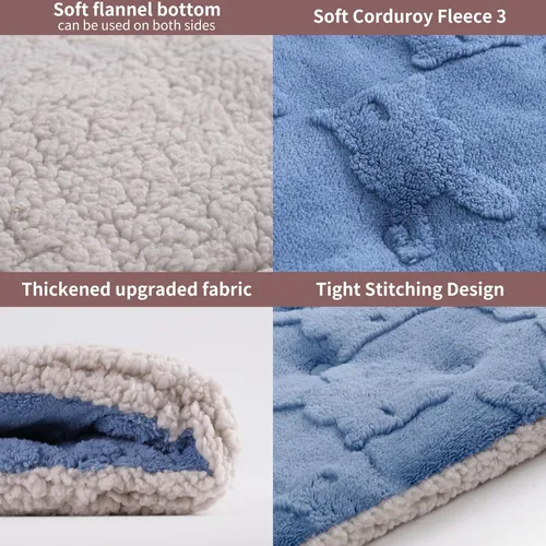 Miniatura 4 de Cama Autocalentable para Gatos, 28 X 22 Pulgadas Reversible de Dos Lados Tapete Autocalentable para Gatos y Perros, Almohadilla Calentadora Lavable