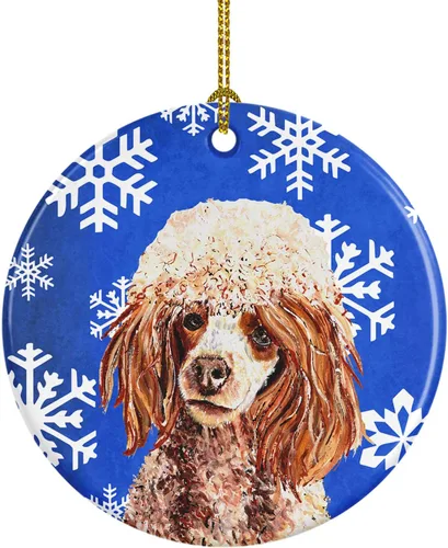 Miniatura 83 de Caroline's Treasures Cavalier Spaniel - Adorno de cerámica para colgar en el árbol de Navidad, para el hogar, Navidad, fiestas, regalo, 3 pulgadas