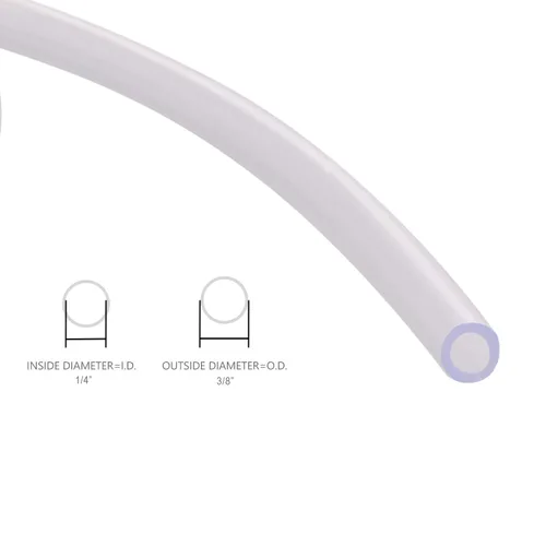 Miniatura 5 de DERNORD Manguera de vinilo flexible transparente de PVC, 1/4" DI X 3/8" DE, 100 pies de largo, para uso alimentario