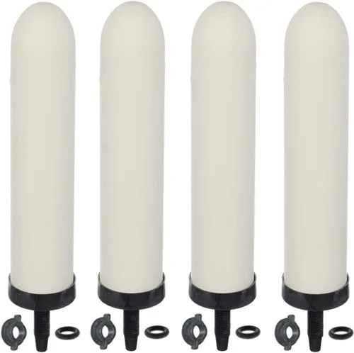 Miniatura 8 de Huining 2 filtros de agua negros - Sistema de filtro de agua por gravedad para el hogar - Compatible con Berkey