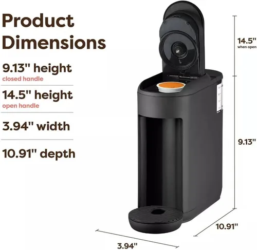 Miniatura 7 de KeurigK K-Mini Mate - Cafetera de cápsulas KCup de una sola porción - Cafetera compacta de 4 pulgadas de ancho - Depósito de 12 onzas - Compatible