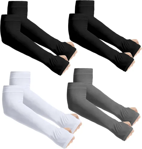 Miniatura 31 de Aegend - Mangas de protección solar con compresión, para cubrir tatuajes, mangas solares para hombres, mujeres y jóvenes