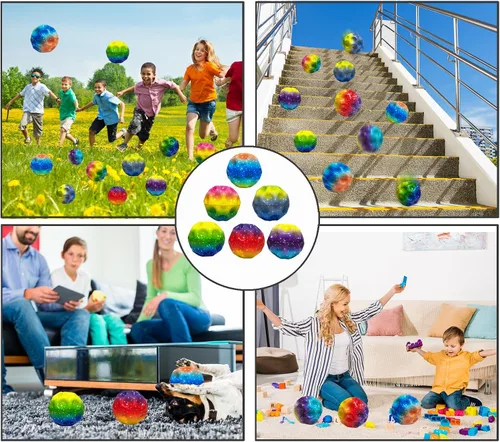 Miniatura 4 de ZHEBAG Super High Jumping Ball,Extreme High Bouncing Ball, Super High Bouncing Ball, Children's Sensory Ball, Athlete Training Ball