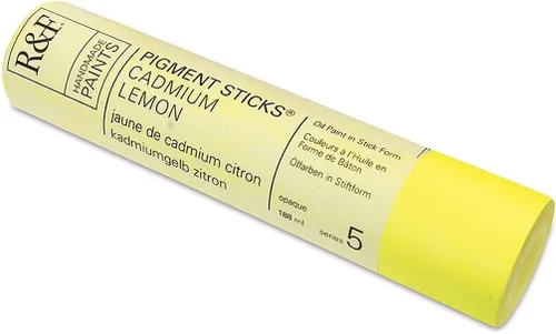 R&F Handmade Paints - Barra de pigmento al óleo profesional, cadmio y limón, 6.4 fl oz Limón de cadmio