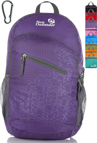 Miniatura 17 de Outlander 20L/33L - Mochila de día de senderismo de viaje ligera empacable más duradera (rojo oscuro, 20L)