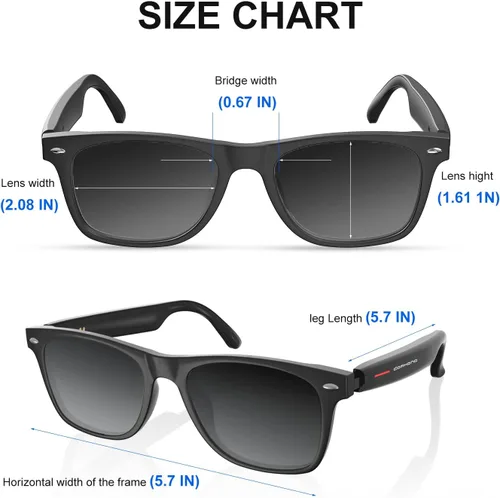 Miniatura 8 de Gafas inteligentes para hombres y mujeres con GPT de chat, gafas de traducción Bluetooth con 164 idiomas, audio de oído abierto con micrófono