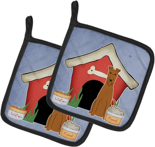 Miniatura 83 de Caroline's Treasures BB2894PTHD Dog House Collection Chow Chow Chow - Par de soportes para ollas, 7.5HX7.5W, multicolor 4-Azul