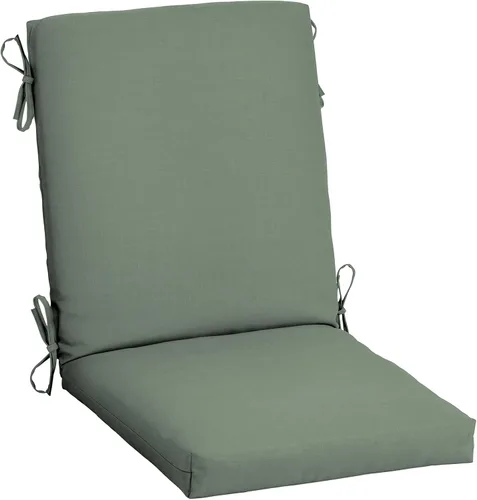 Miniatura 69 de ARDEN - Cojín para silla de comedor exterior de 20 x 20 pulgadas, resistente al agua y a la decoloración, textura verde azul pavo real