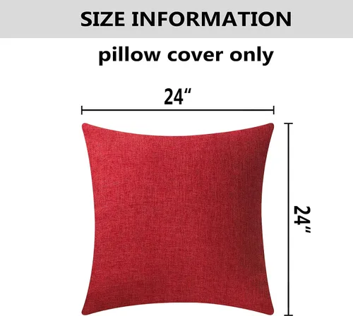 Miniatura 5 de Home Brilliant - Fundas de almohada de lino (1 unidad)