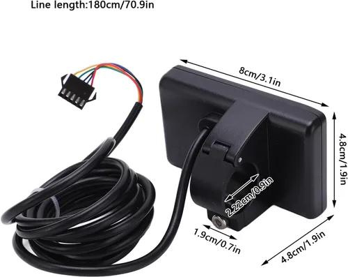 Miniatura 5 de Goshyda S866 - Computadora para bicicleta, medidor LCD con pantalla eléctrica, panel de control de scooter eléctrico de 24 V, 36 V, 48 V