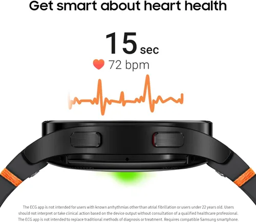 Miniatura 5 de Samsung Galaxy Watch FE 40mm LTE AI Smartwatch con seguimiento de fitness, sensor BIA, zonas de frecuencia cardíaca personalizadas, monitor