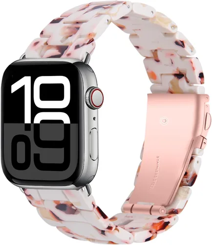 Miniatura 23 de Miimall Women Resin Bands for Apple Watch Series 10 9 8 7 6 5 4 3 2 1 Ultra SE Colorful Dressy Cute Classy Lightweight Comfort 38mm 40mm 41mm 42mm